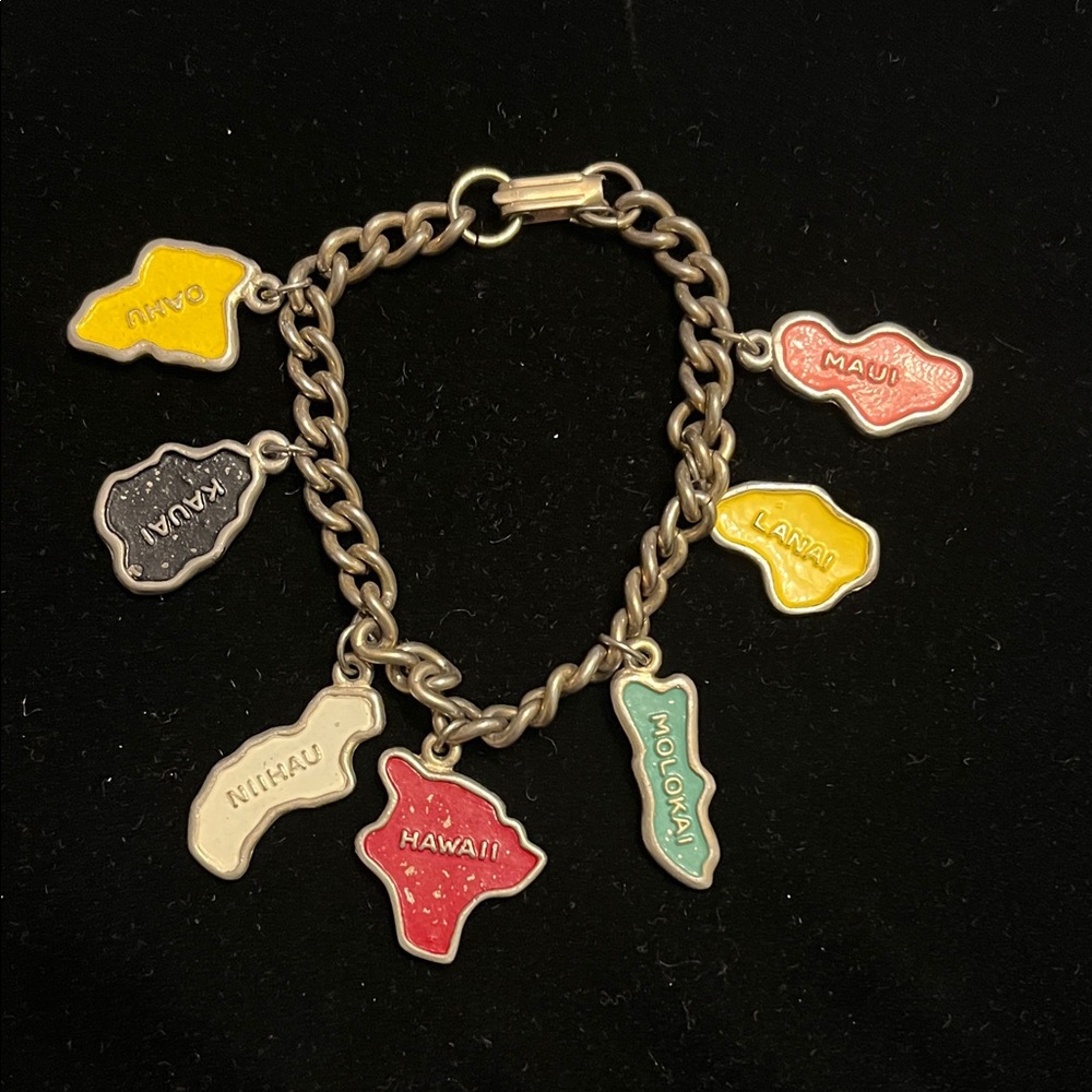 Hawaiian Island Charm Bracelet